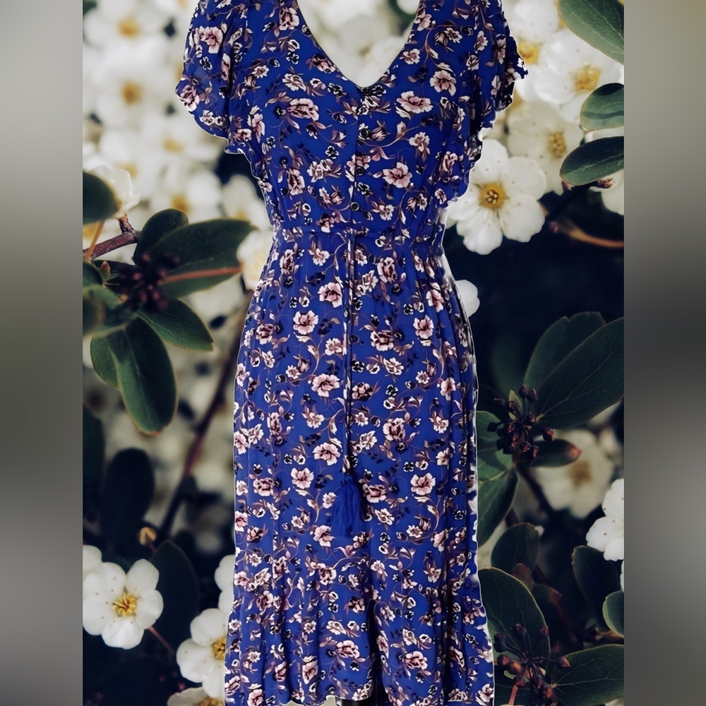 Knox Rose Prairie Tassel Midi Dress